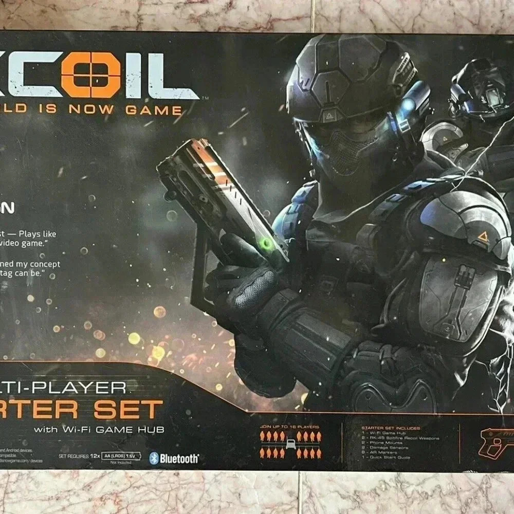 Recoil Laser Tag Starter Set, GPS enabled Multi-Player Smartphone Game